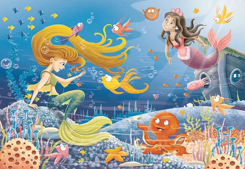60 pieces - Mermaid Tales