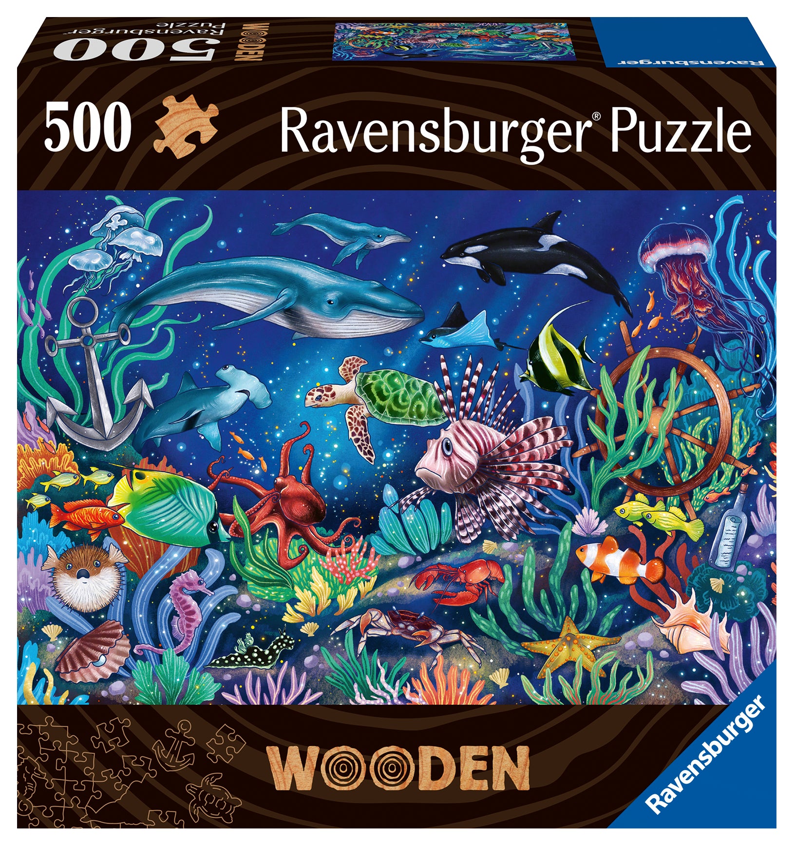Wooden Puzzle Under the Sea 500pc