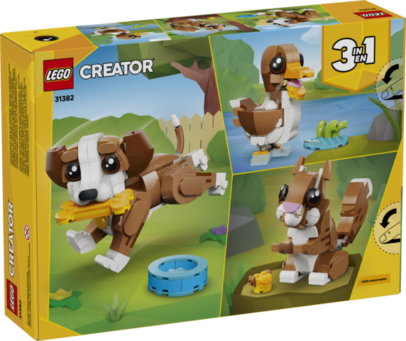 LEGO® Creator 3 in 1 Cute Animals: Playful Puppy Dog