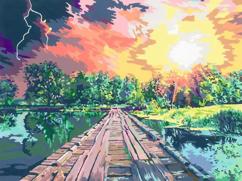 CreArt, Painting by Numbers Canvas - Magical Light