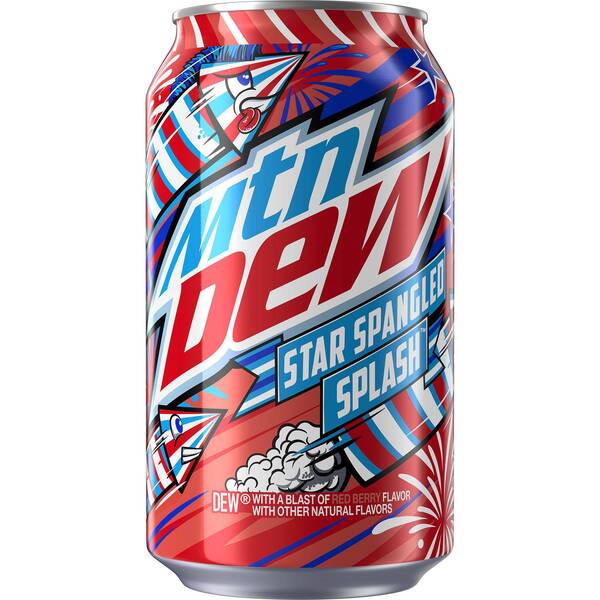 Mountain Dew Star Spangled Splash 355ml
