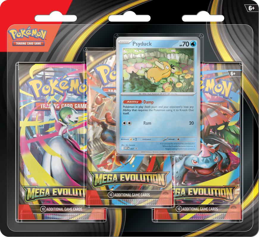 Pokemon Mega Evolutions 3 Pack Blister *IN STORE ONLY*