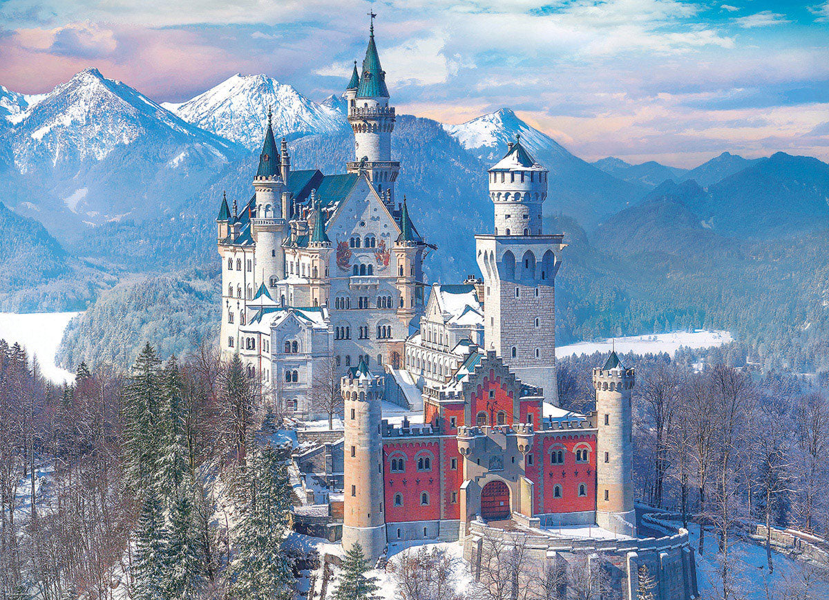 Neuschwanstein Castle in Winter -1000pc
