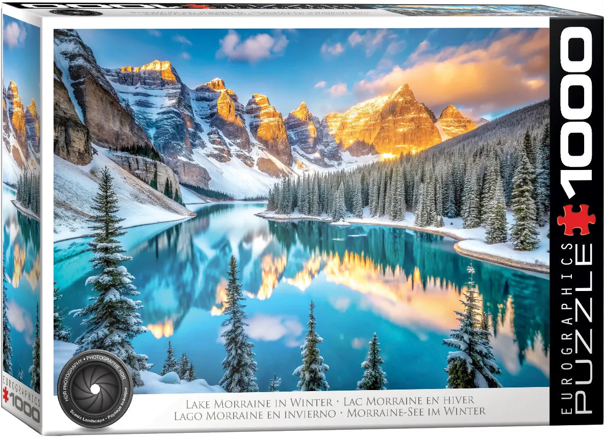 Lake Morraine in Winter - 1000 piece