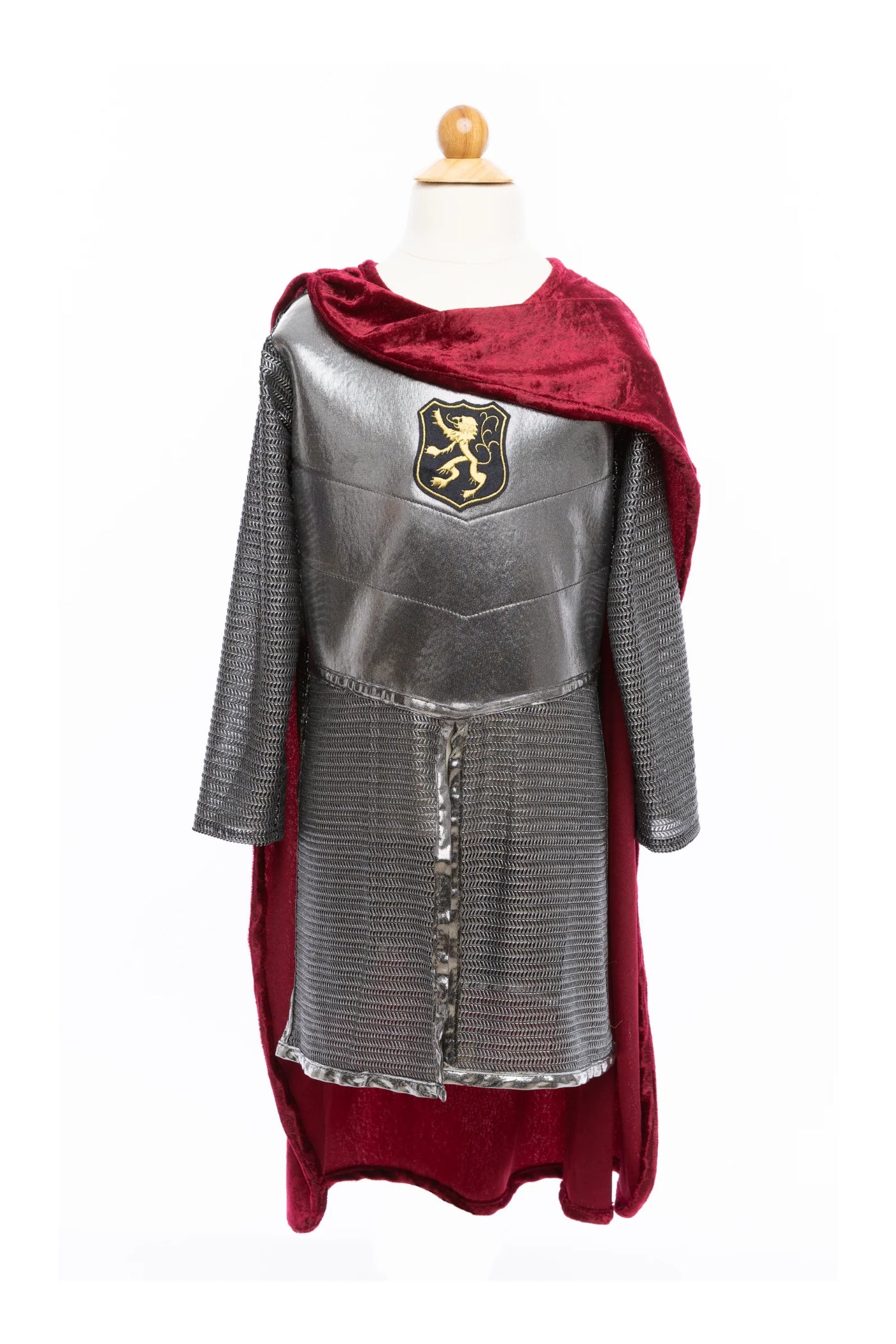 Silver Knight Tunic with Cape, Size 5-6