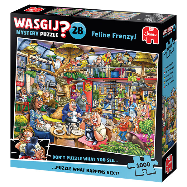 1000 pcs, Wasgij Mystery 28, Feline Frenzy!