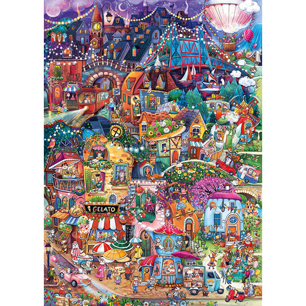 1000 pcs, Happytown, Good Evening