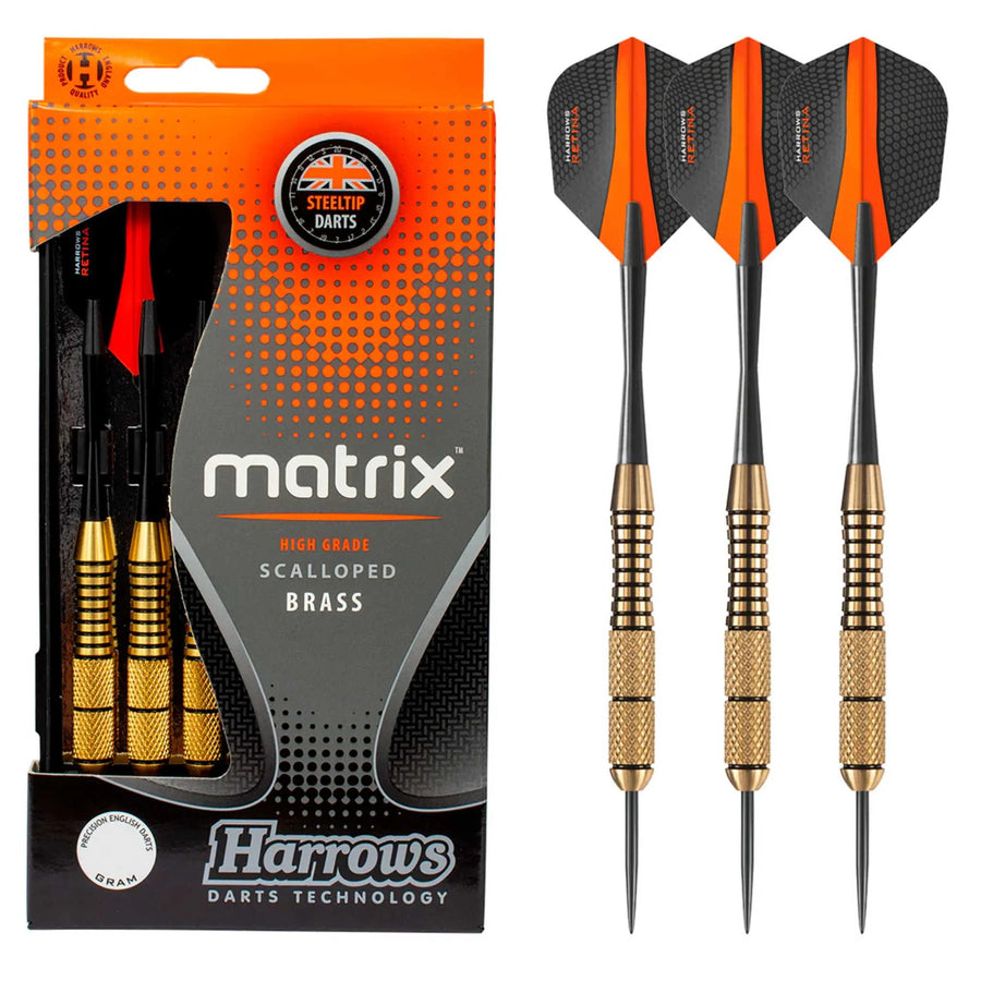 Darts H. Matrix Contour Brass Knurled 22G