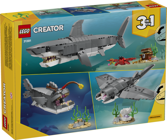 Fierce Shark with a Treasure Chest