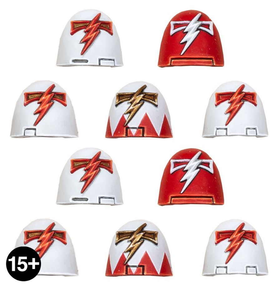 White Scars MKVI Shoulder Pads *Expert Kit