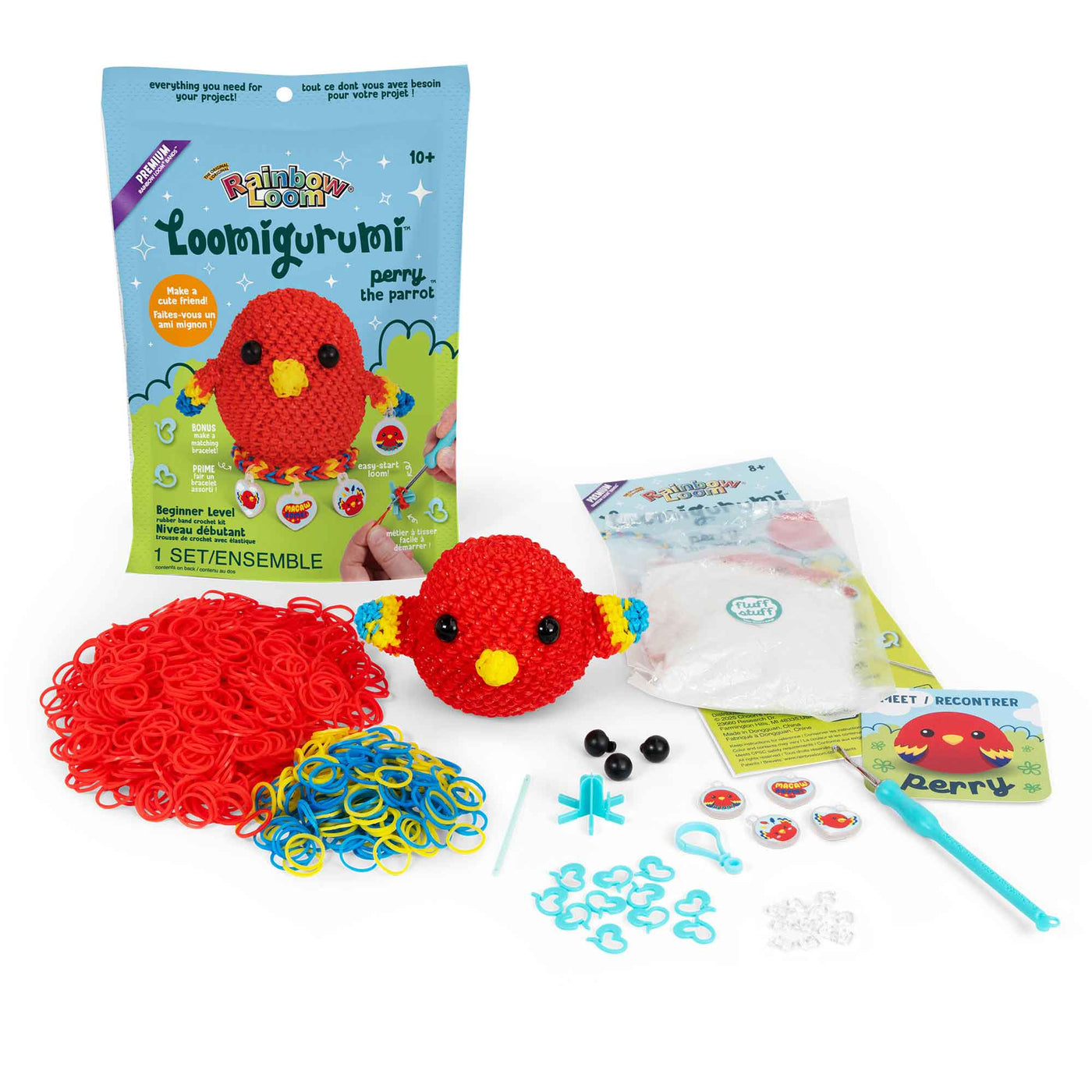 Loomigurumi Kit - Perry the Parrot