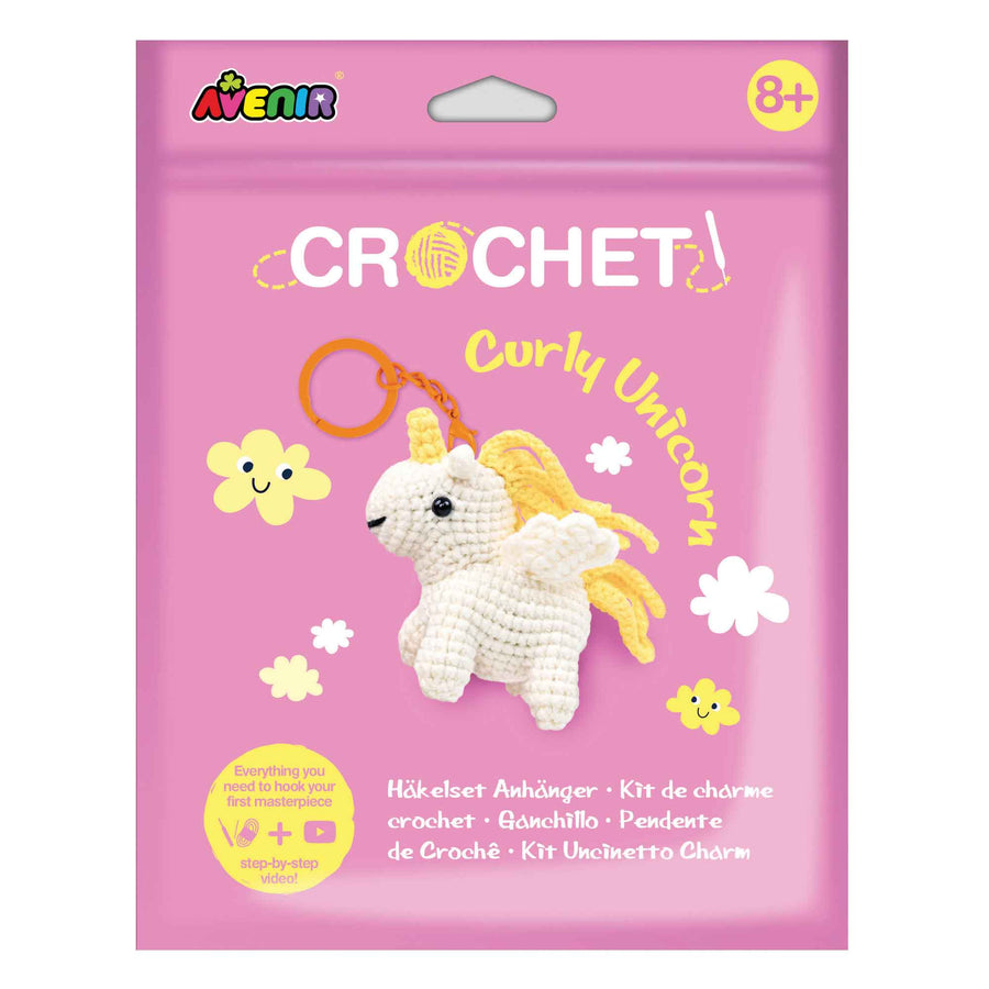 Crochet Curly Unicorn