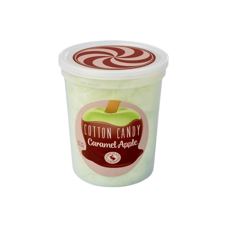 Cotton Candy Caramel Apple
