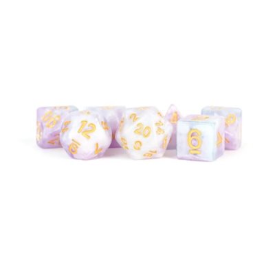 Dice: 7 pc: 16 mm: Resin: Lavender