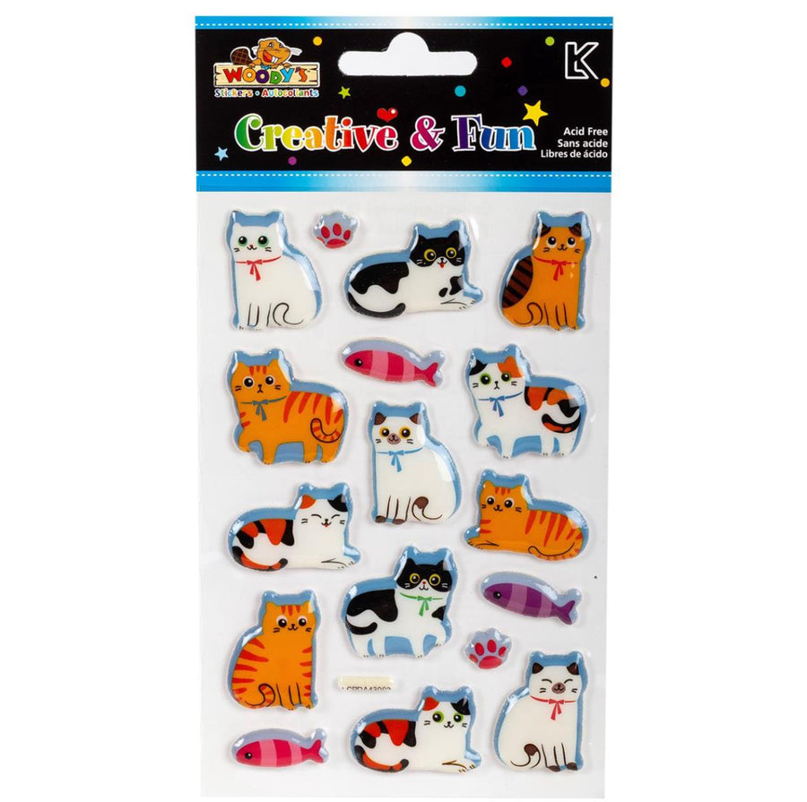 Woody’s Puffy Stickers: Cats