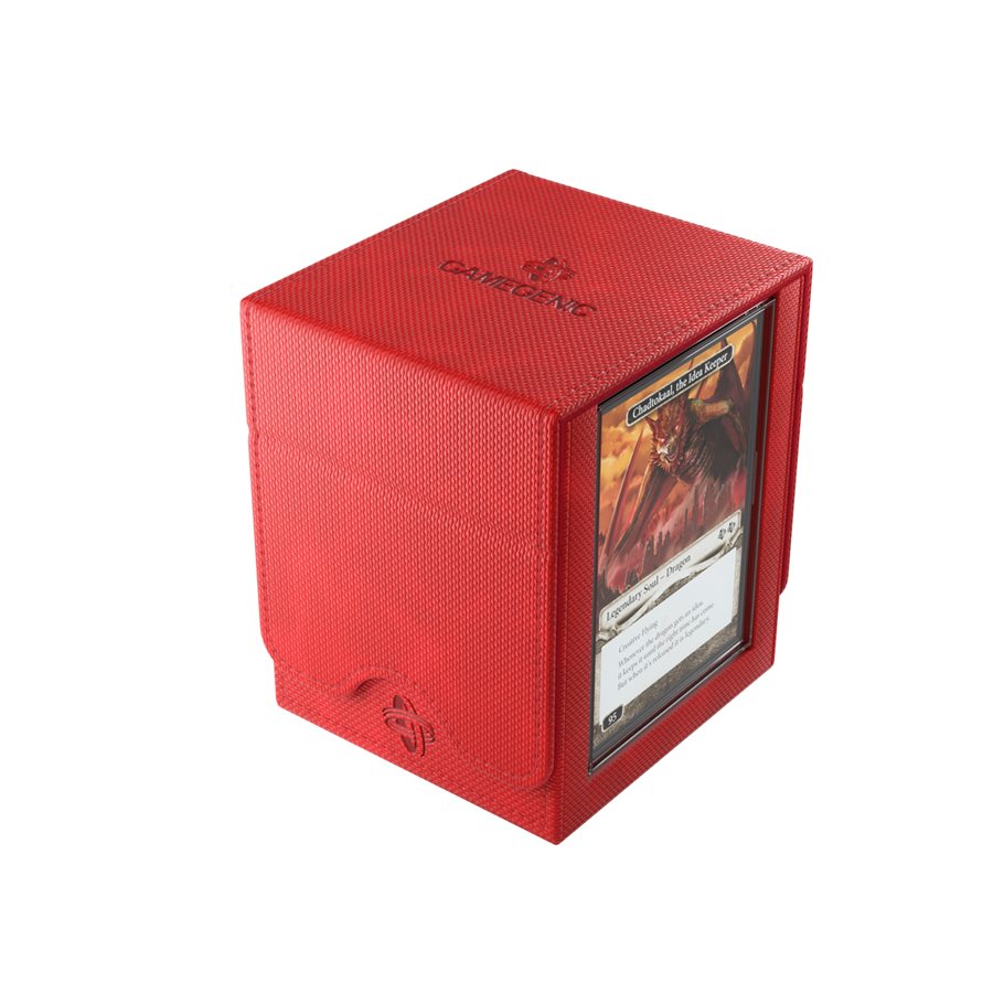 Deck Box: Squire Plus XL Red (100ct)