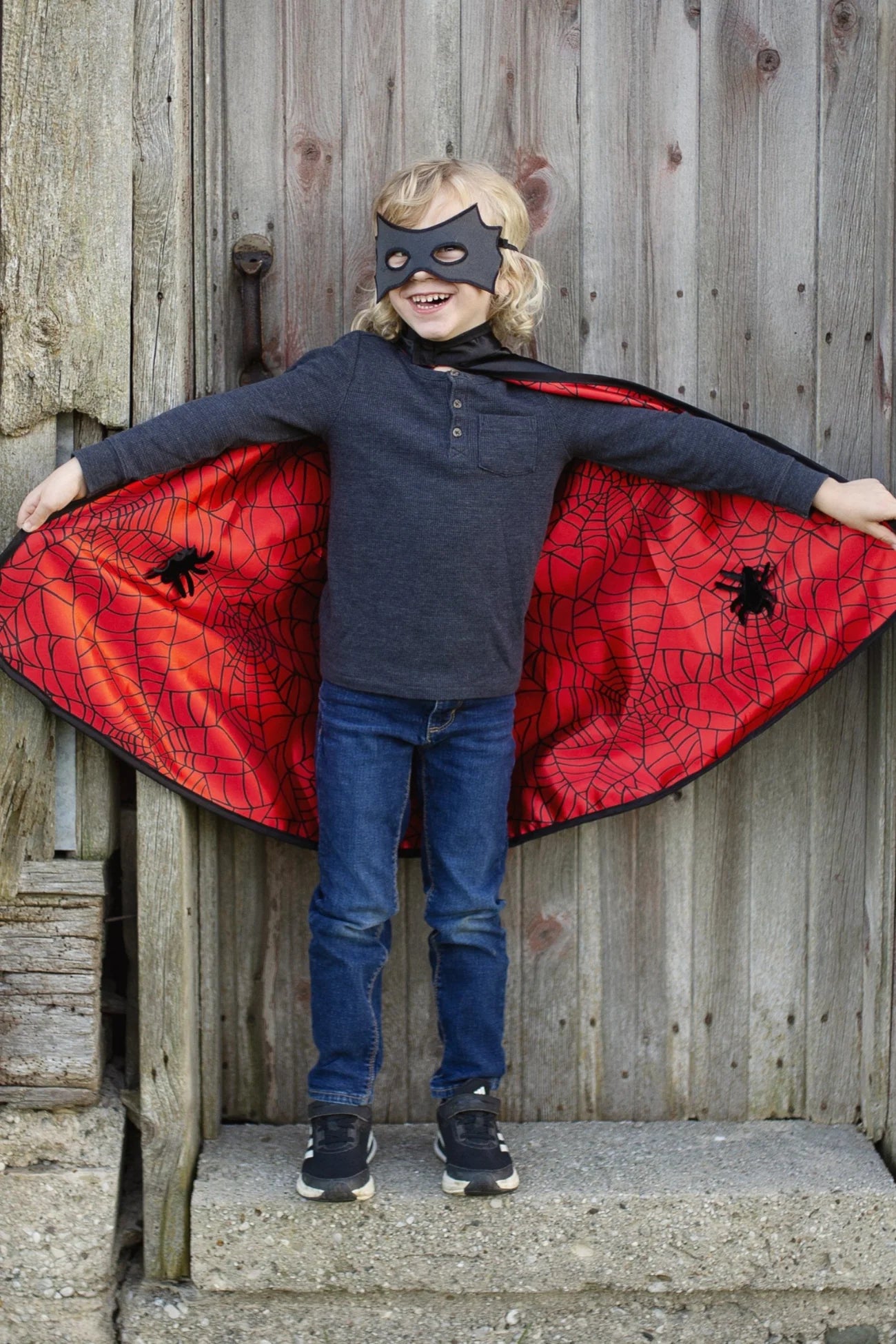 Reversible Spider/Bat Cape & Mask, Size 4-6