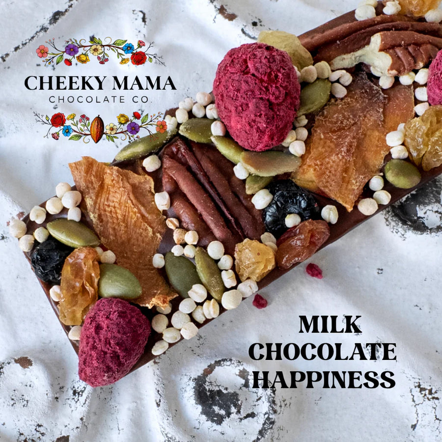Artisanal Chocolate Bark:  Happiness - 55 gram bar