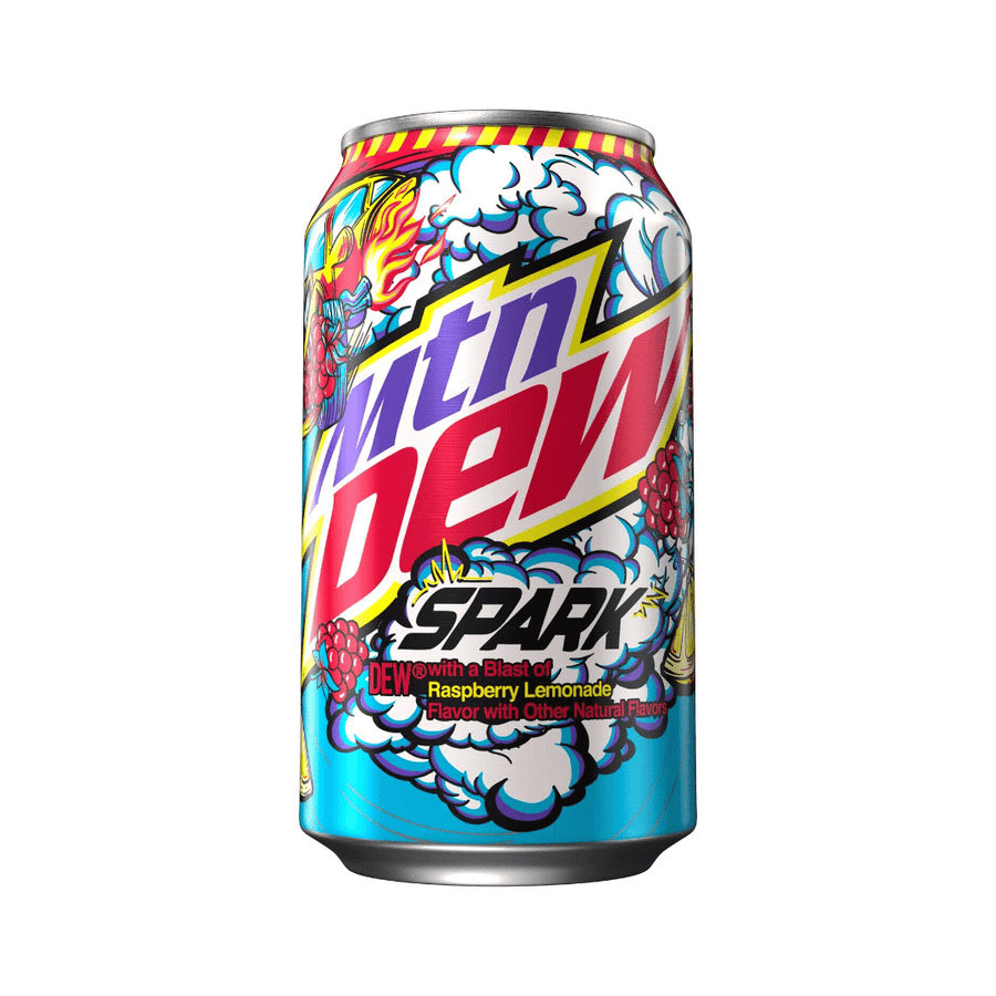 Mountain Dew Spark Raspberry Lemonade Soda USA