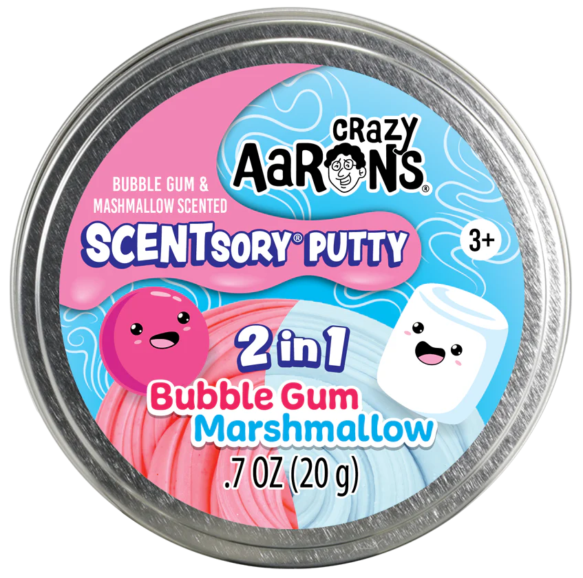 Crazy Aarons Scentsory Putty Duos - Bubblegum Marshmallow