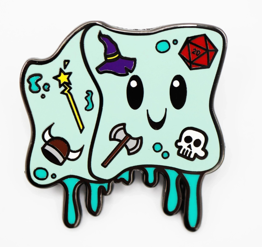 Monster Index: Gelly Cube Enamel Pin