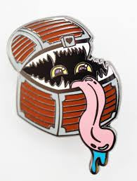 Monster Index: Mimic Enamel Pin