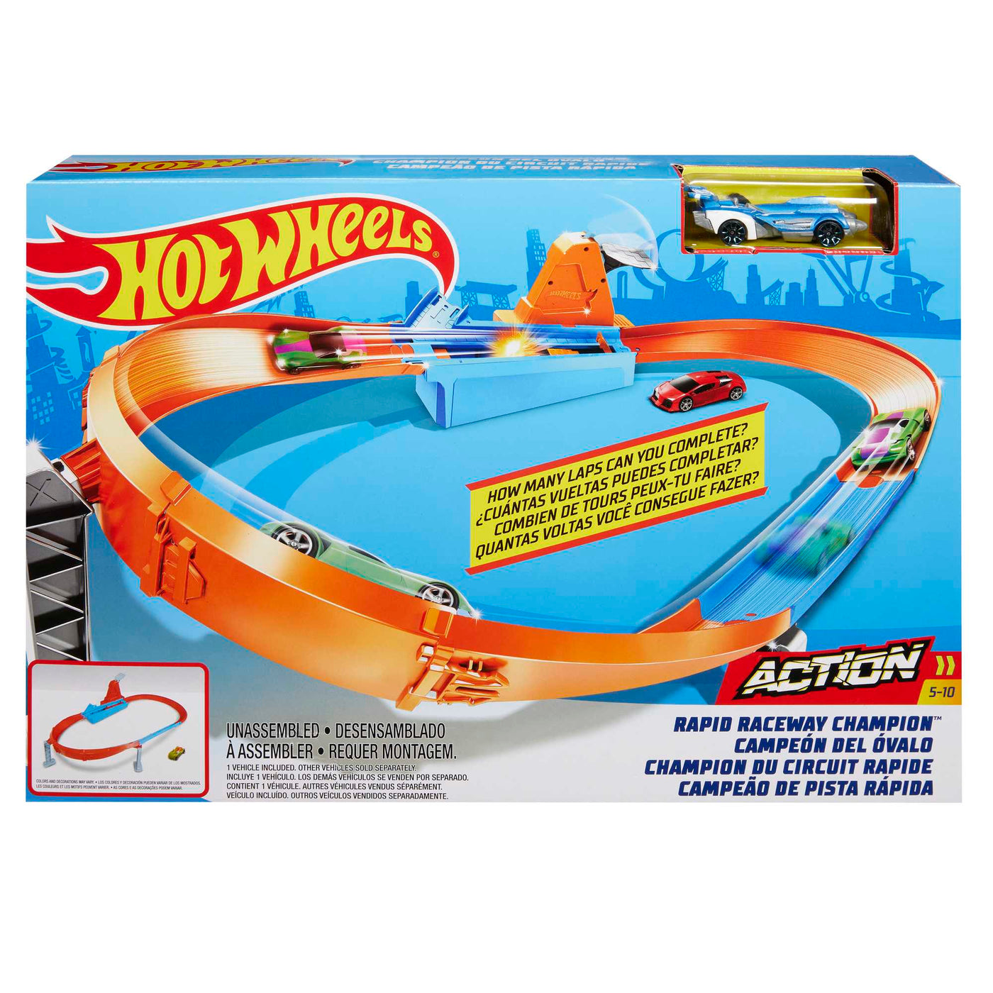 Hot Wheels Rapid Raceway Champion Track Set