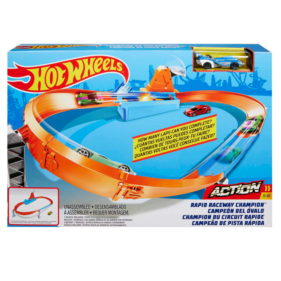 Hot Wheels Rapid Raceway Champion Track Set