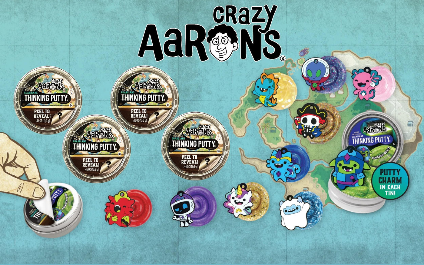 Crazy Aaron’s Lost Treasure Guardians Mini Mystery Putty