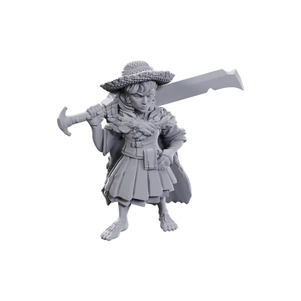 Pathfinder Deep Cuts Unpainted Miniatures: Wave 23: Female Halfling Magus Low-Level