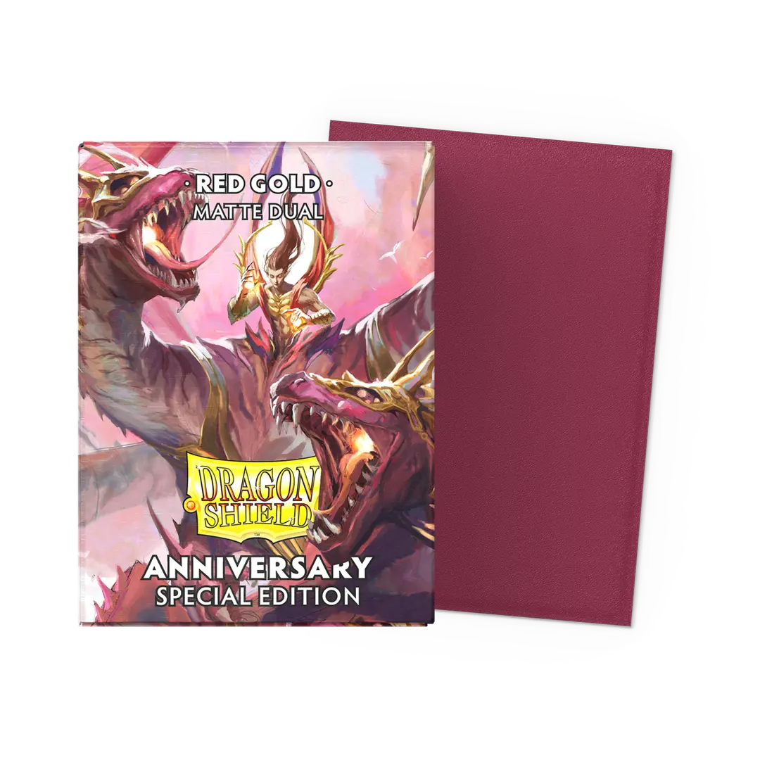 Dragon Shield: Special Edition: Matte DUAL: Anniversary: Red/Gold (100)