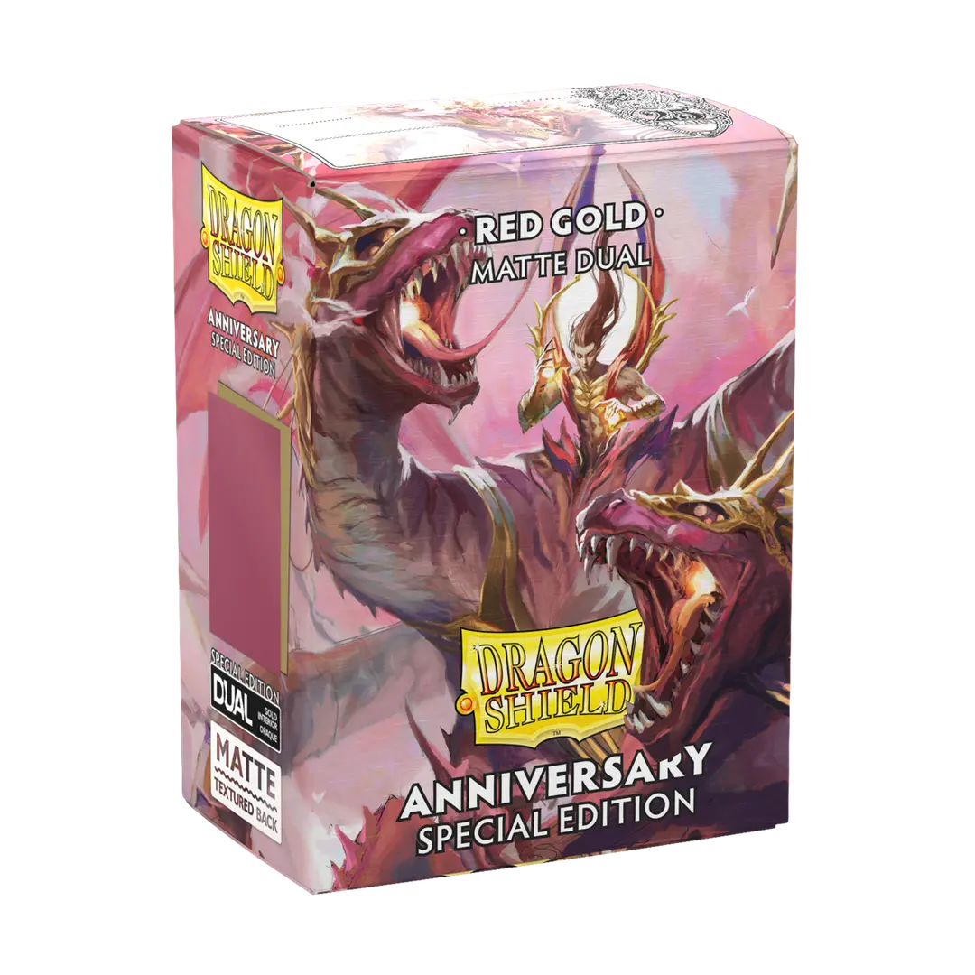 Dragon Shield: Special Edition: Matte DUAL: Anniversary: Red/Gold (100)