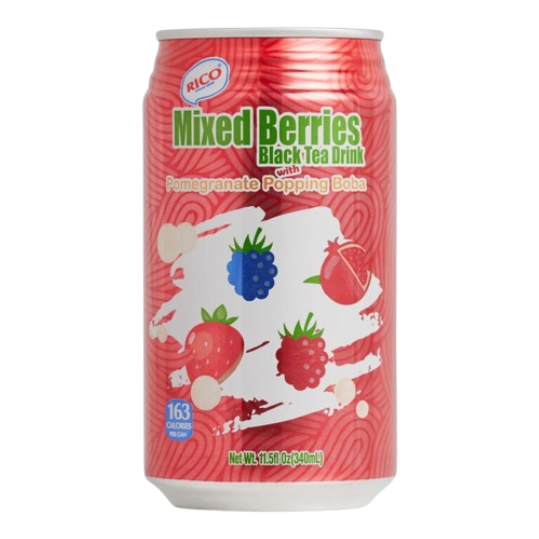 Rico Mixed Berries Black Tea with Popping Boba 340ml
