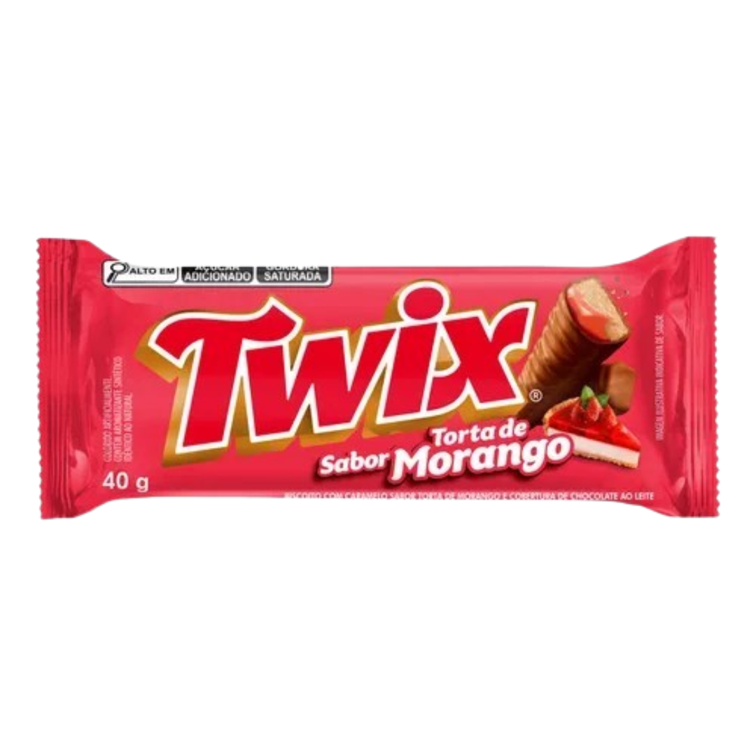 Mars Twix Tortade Sabor Morango Brazil Bar 40g