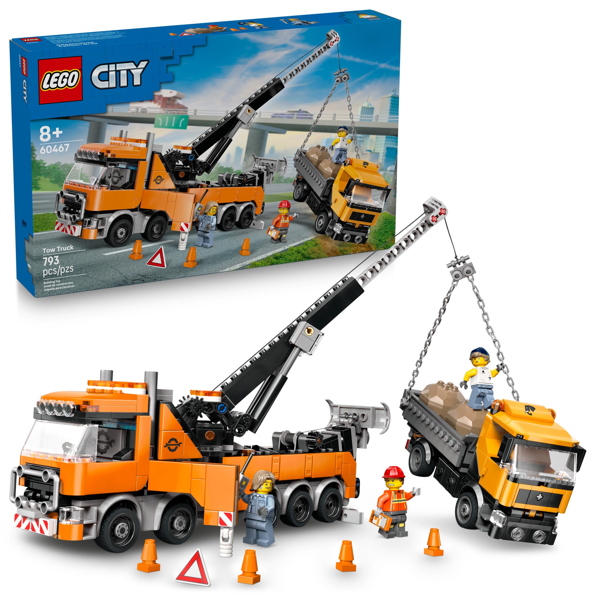 Heavy-Duty Recovery Tow Truck with Crane 60467