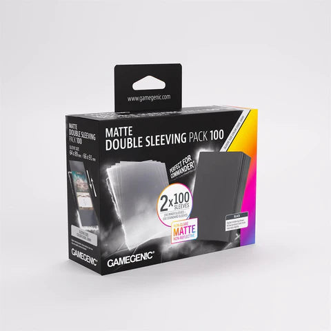 Sleeves: Gamegenic: Matte Double Sleeving: Clear/Black (2x100) (Repackaged)