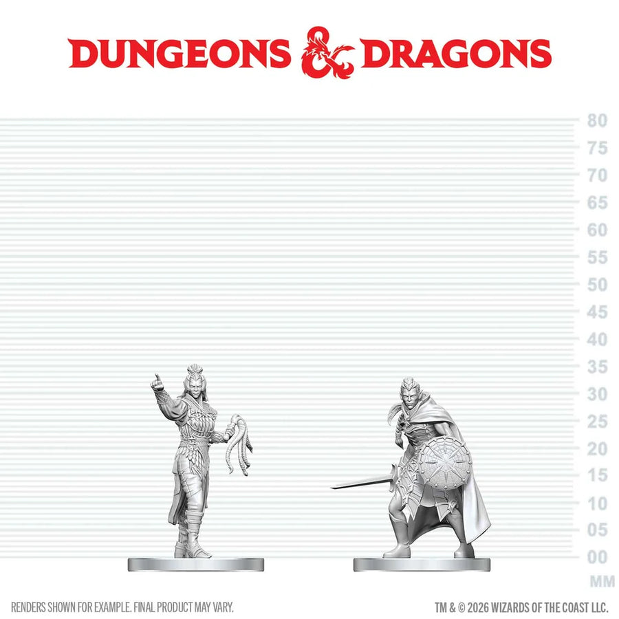 D&D NOLZUR'S MARVELOUS MINIATURES: DROW ELITE WARRIOR & DROW PRIESTESS OF LOLTH