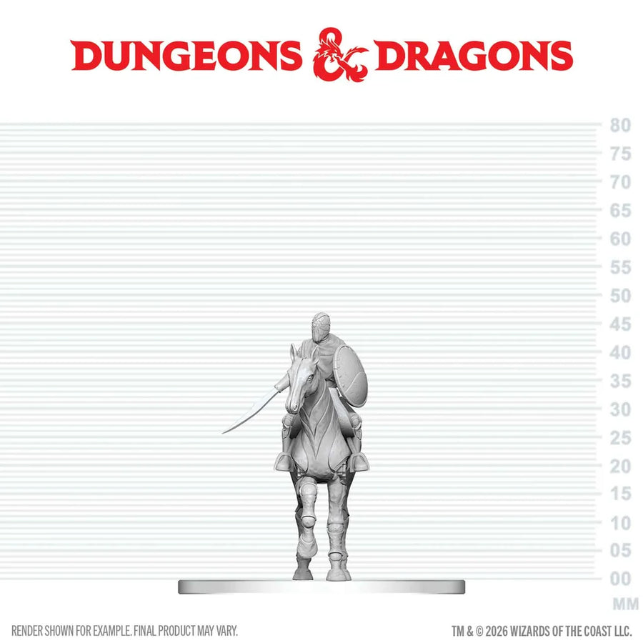 D&D NOLZUR'S MARVELOUS MINIATURES: NIMBLEWRIGHT STEED WITH RIDER