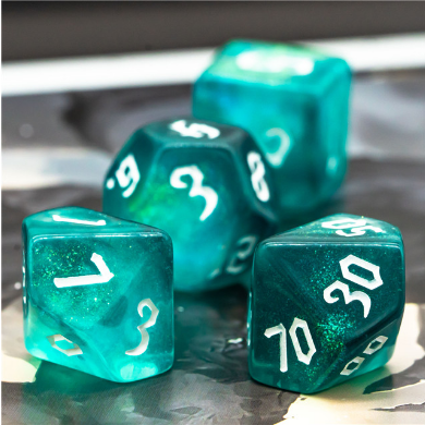 Ocean Elemental RPG Dice Set