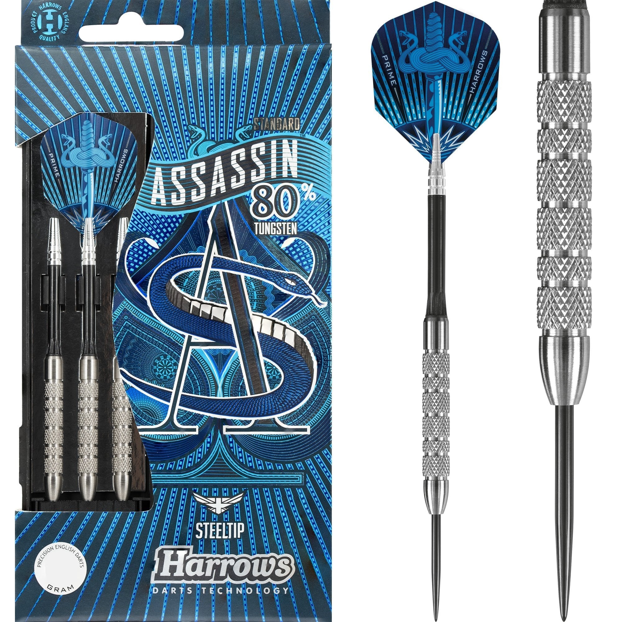 Harrows Assassin Dart Set - 22 Gram Knurled