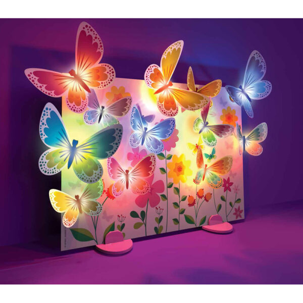 Glow 3D Butterfly Canvas