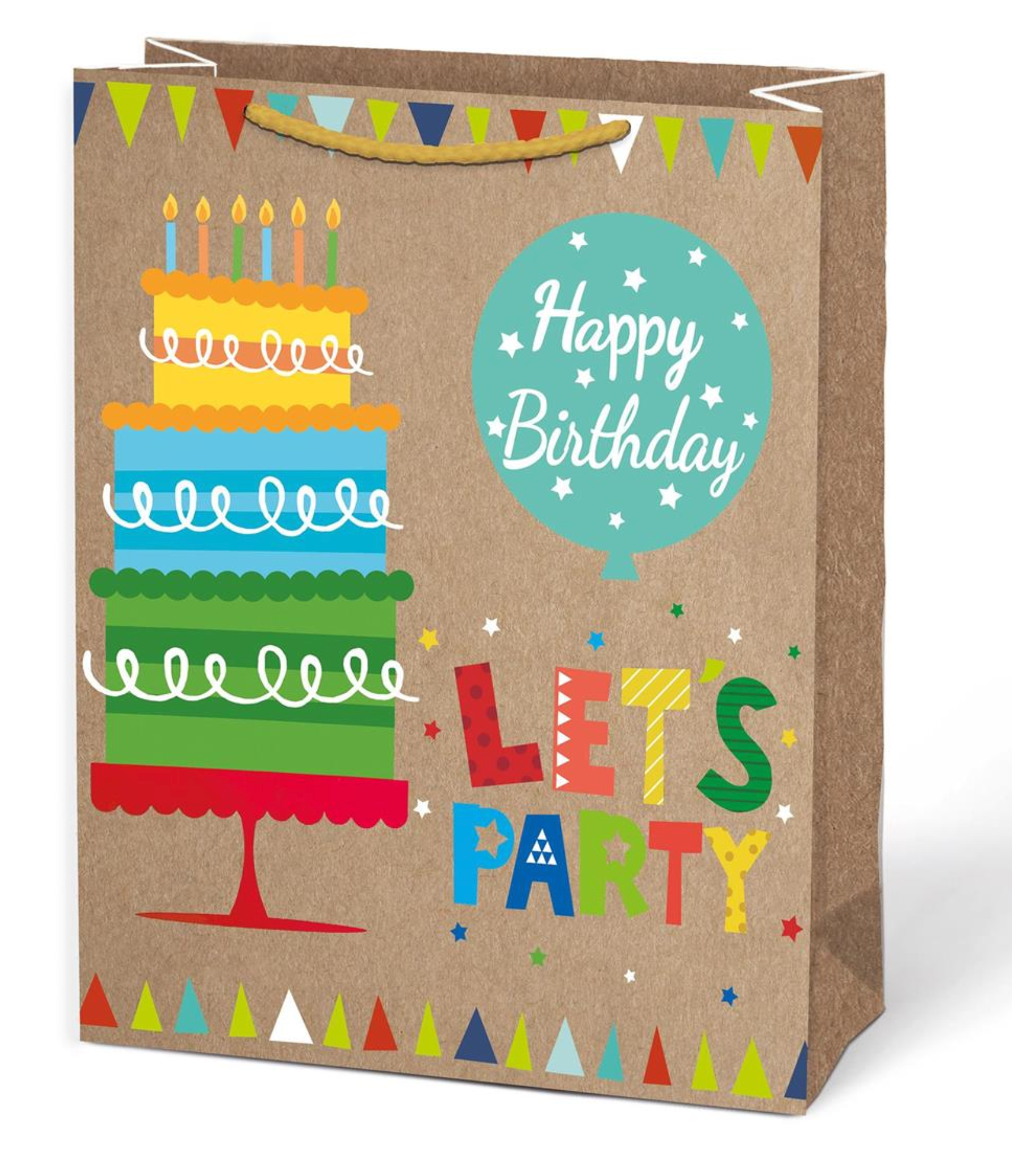 Gift Bag - Let's Party - Jumbo
