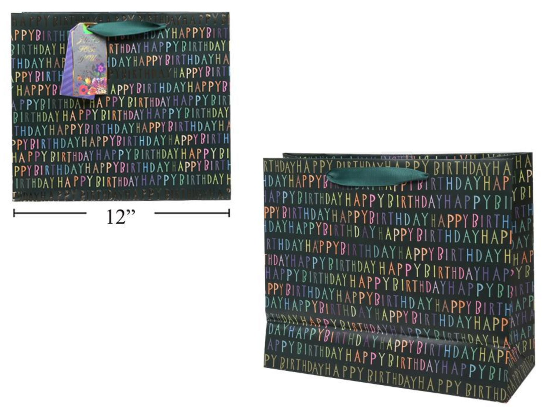 Happy Birthday Gift Bag 12"