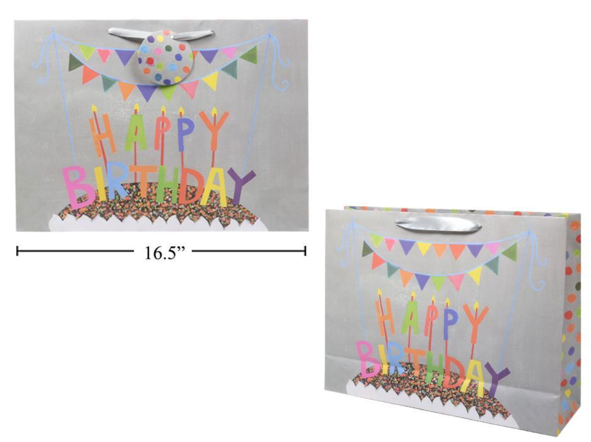Happy Birthday Gift Bag - Cake  16"