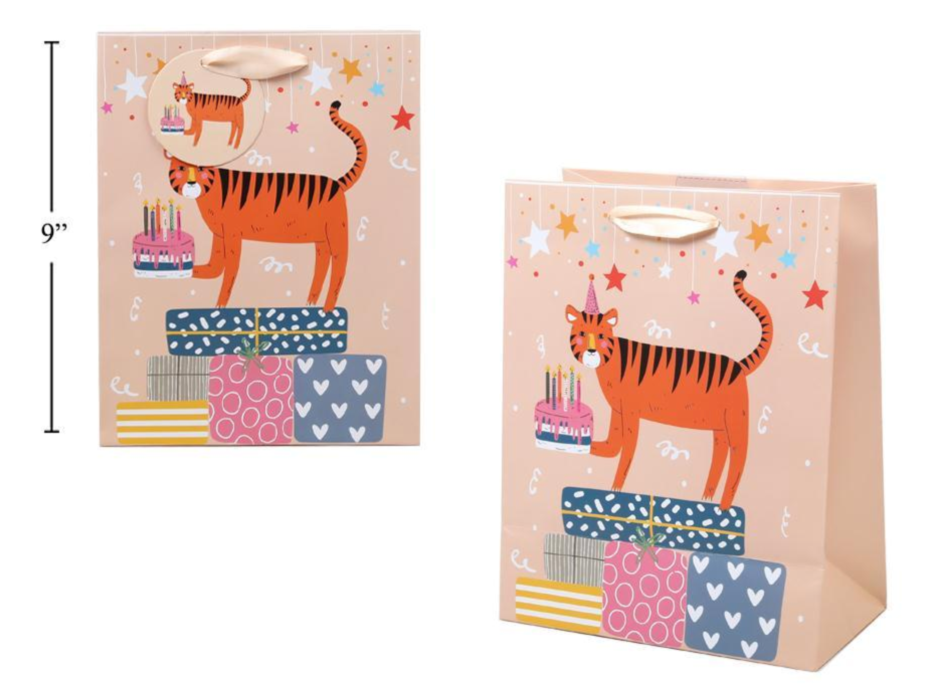 Gift Bag - Tiger 9"
