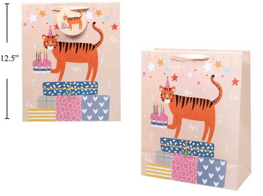 Gift Bag - Tiger 12.5"