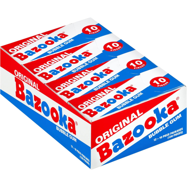 Topps Bazooka Original Bubble Gum Ten Pieces