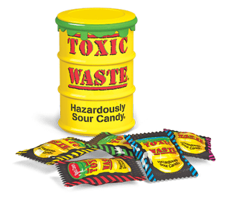 Toxic Waste Hazardously Sour Candy Barrel