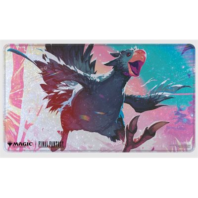 Playmat: Holofoil: Magic: The Gathering - Final Fantasy: Traveling Chocobo Black