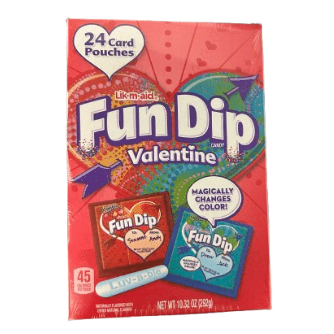 Fun Dip Twenty Four Card Pouches Valentine